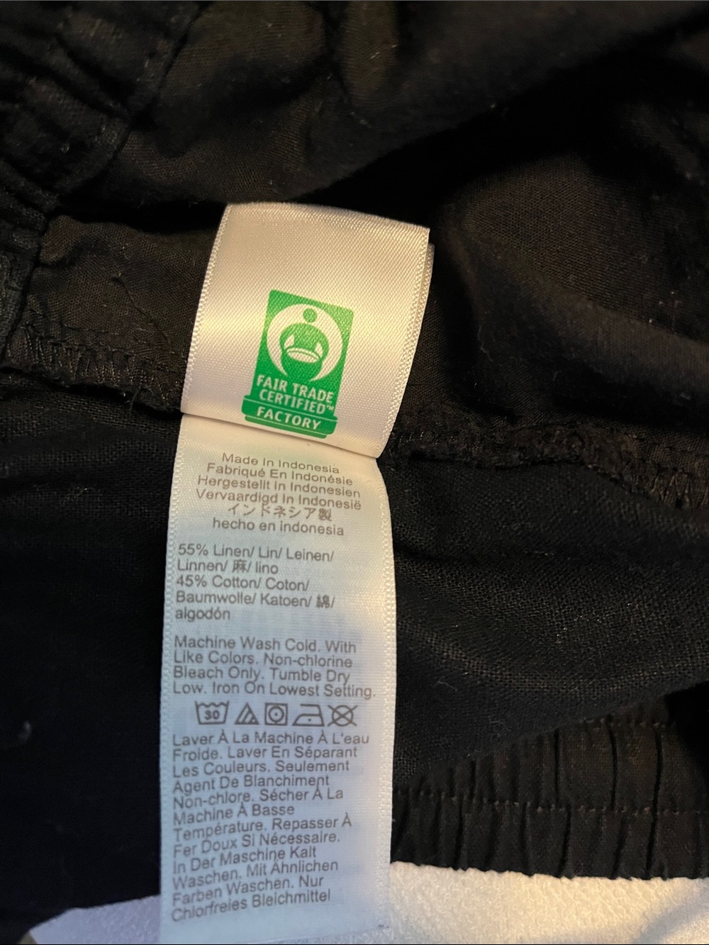 J Crew Black Linen Cotton blend Pant - Picture 7 of 7